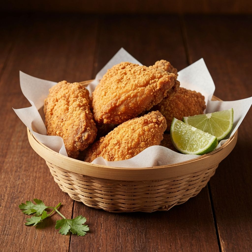 Porção de Frango à Passarinho